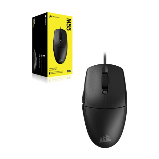 Corsair M55 Ambidextrous Wired Gaming Mouse in Black